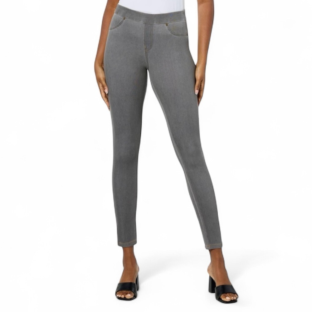 HUE Ultimate Stretch Denim Women's Gray Leggings